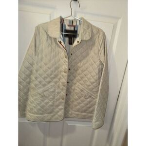 Van‎ Heusen Women's Quilted Jacket Sz S Beige Classic Lagenlook ol money